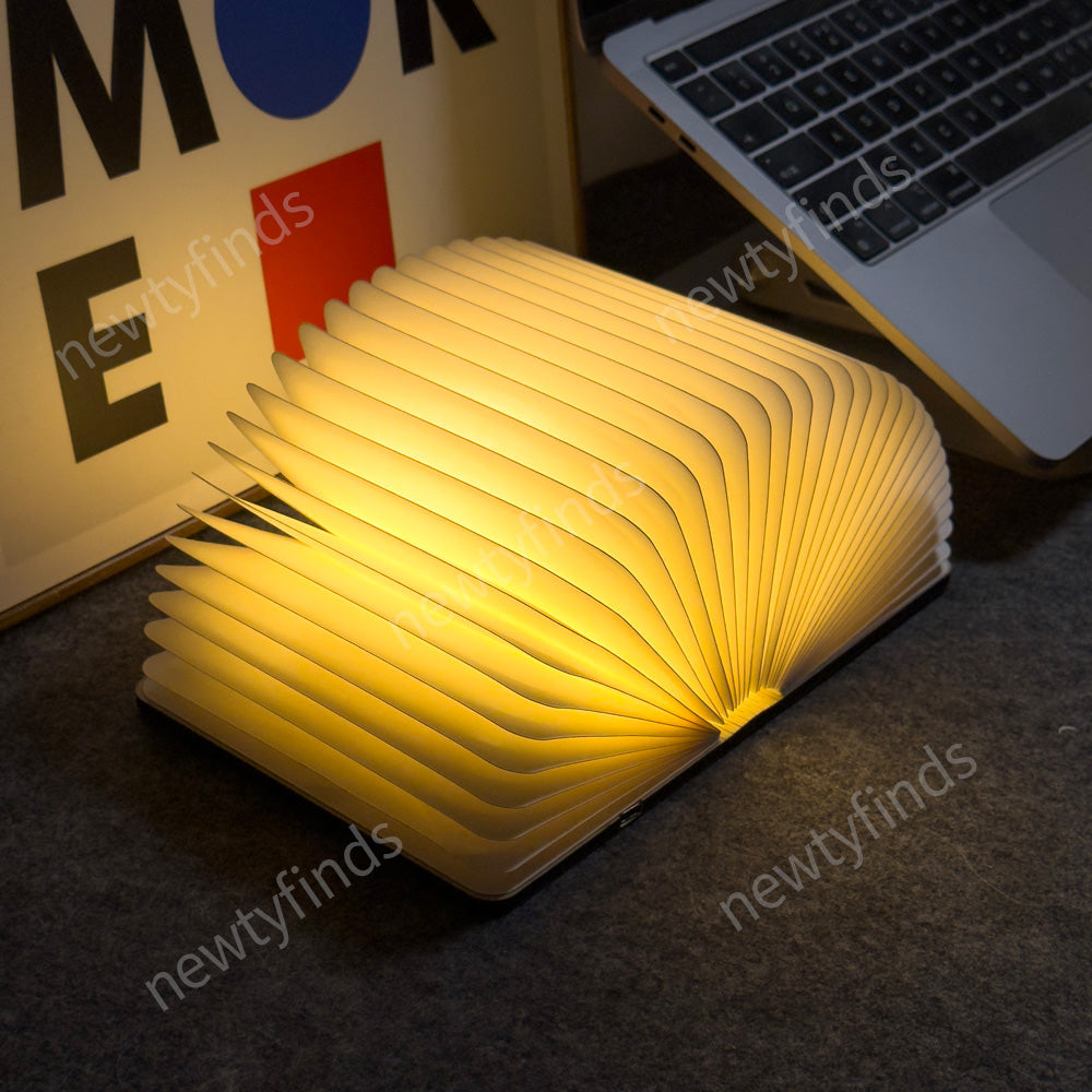 Wooden Book Lamp