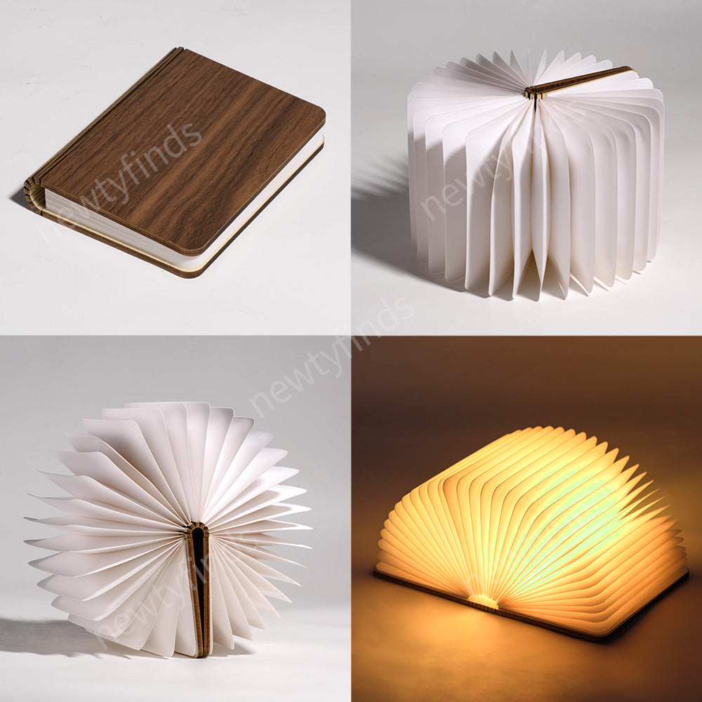 Wooden Book Lamp