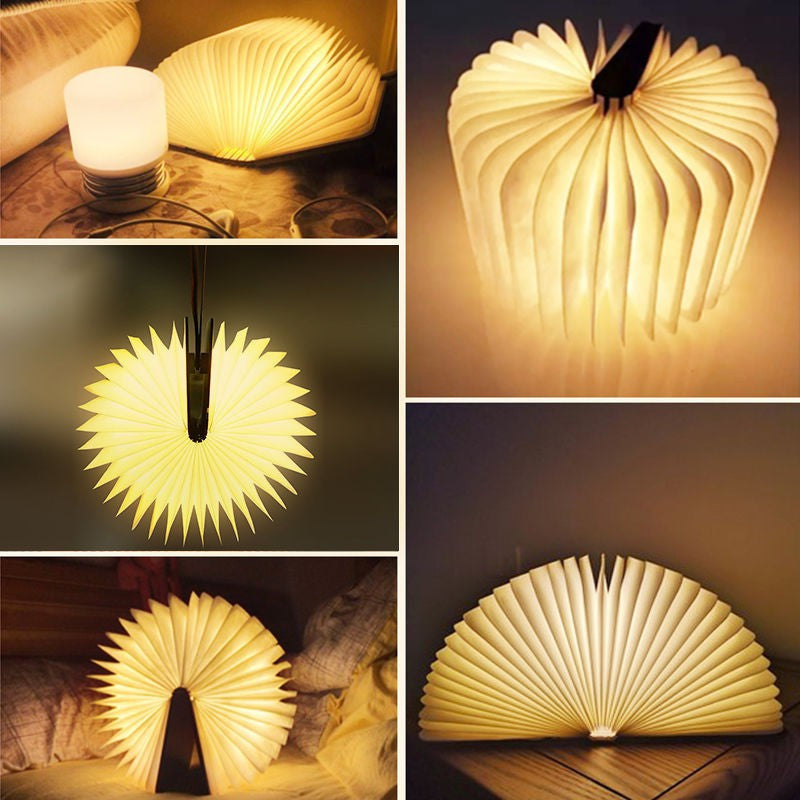 Wooden Book Lamp