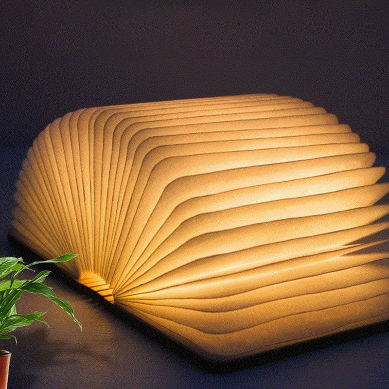 Wooden Book Lamp